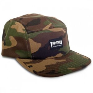 thrasher 5 panel cap one size camoflage