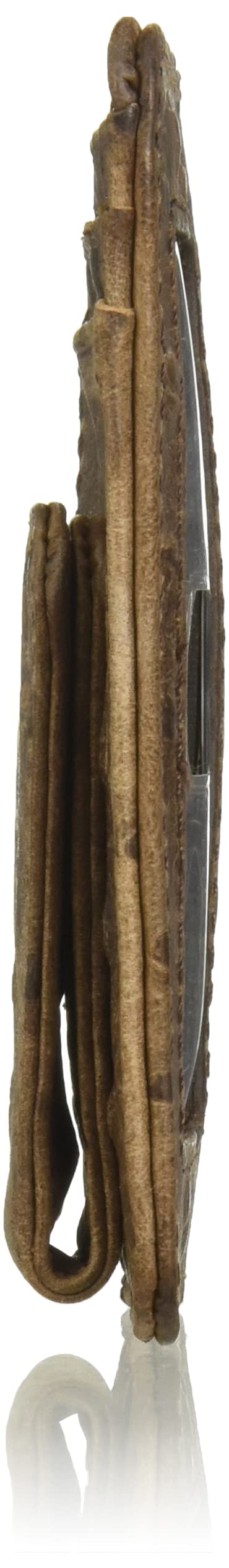 Nocona Belt Co. Men's Nocona Brown Ostrich Magnet Money, One Size