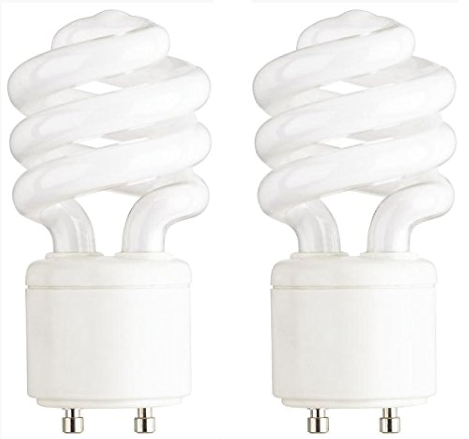 Ciata Lighting 13-Watt Mini Compact Fluorescent Light Bulb GU24 Base Twist and Lock, Warm White - 2 Pack