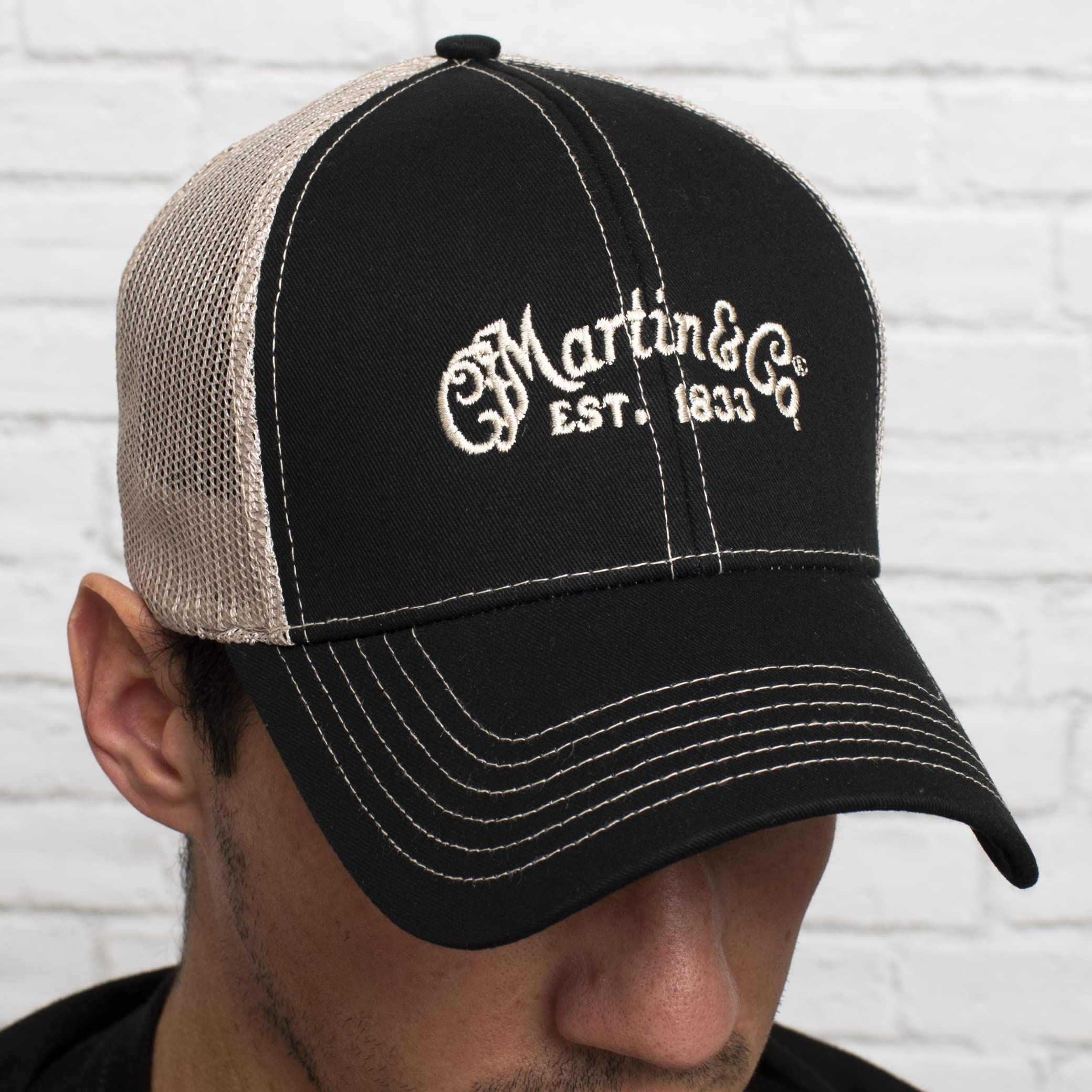 MARTIN Standard C.F Trucker Cap, Black and Tan