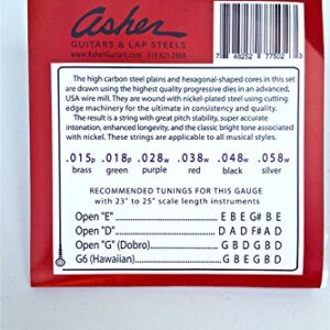 Asher Guitars Electro Hawaiian ® Lap Steel Strings - Single Set