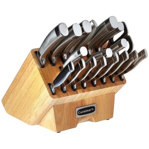 cuisinart c77ss-19p normandy 19 piece cutlery block set, stainless steel