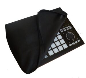 protective dust cover for native instruments maschine studio [antistatic, water resistant, black fabric] by digitaldeckcovers