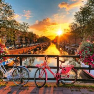 Ravensburger Bicycles in Amsterdam 1000 Piece Jigsaw Puzzle | Premium Quality | Unique Pieces | Softclick Technology | Ideal for Adults