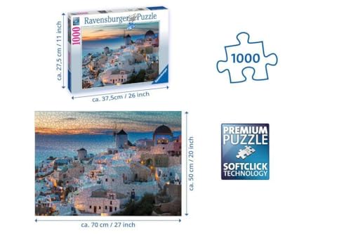 Ravensburger Santorini - Greece Jigsaw Puzzle (1000 Piece)