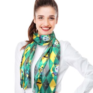 CBC Crown Mardi Gras Scarf Fleur De Lis (Mardi Gras Green)