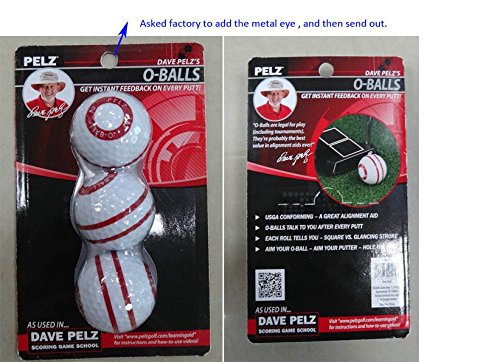 Pelz Golf DP4016 O-Ball (3 Pack) white ,standard