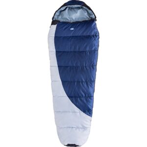 kamp-rite kitimat mummy sleeping bag, blue/gray