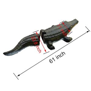 KHAMPA 3D Archery Target Alligator for Shooting Archery,Self Healing, UV Protected, High Density Foam Archery Animal Target Hunting Practice Backyard Archery Target