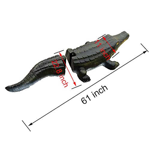 KHAMPA 3D Archery Target Alligator for Shooting Archery,Self Healing, UV Protected, High Density Foam Archery Animal Target Hunting Practice Backyard Archery Target