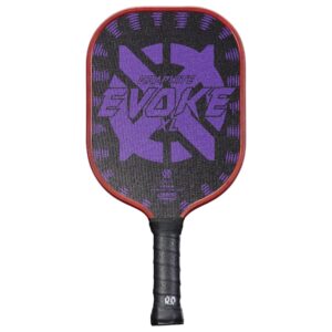 Onix Graphite Evoke XL Pickleball Paddle Features Polypropylene Core, Graphite Face, and Oversized Shape, Purple