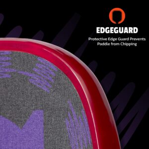 Onix Graphite Evoke XL Pickleball Paddle Features Polypropylene Core, Graphite Face, and Oversized Shape, Purple