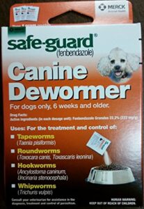 wormers dewormer 8 in 1 safe guard canine anti parasite small dog puppies 3 day