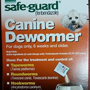 Wormers Dewormer 8 in 1 Safe Guard Canine Anti Parasite Small Dog Puppies 3 Day