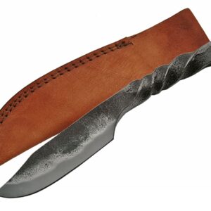 SZCO Supplies Twisted Railroad Spike Knife, HS-4408 Brown