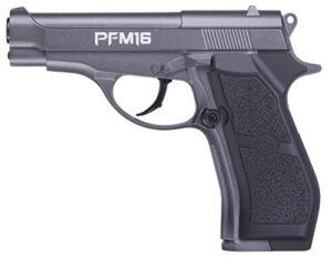 crosman pfm16 co2-powered full metal bb air pistol, silver