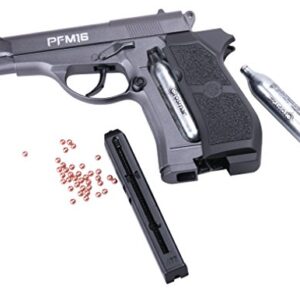 Crosman PFM16 CO2-Powered Full Metal BB Air Pistol, Silver