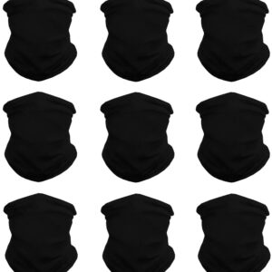 KALILY 12pcs/9pcs/6pcs Headband Bandana - Face Mask Headwear Neck Gaiter Shield Scarf olid Color