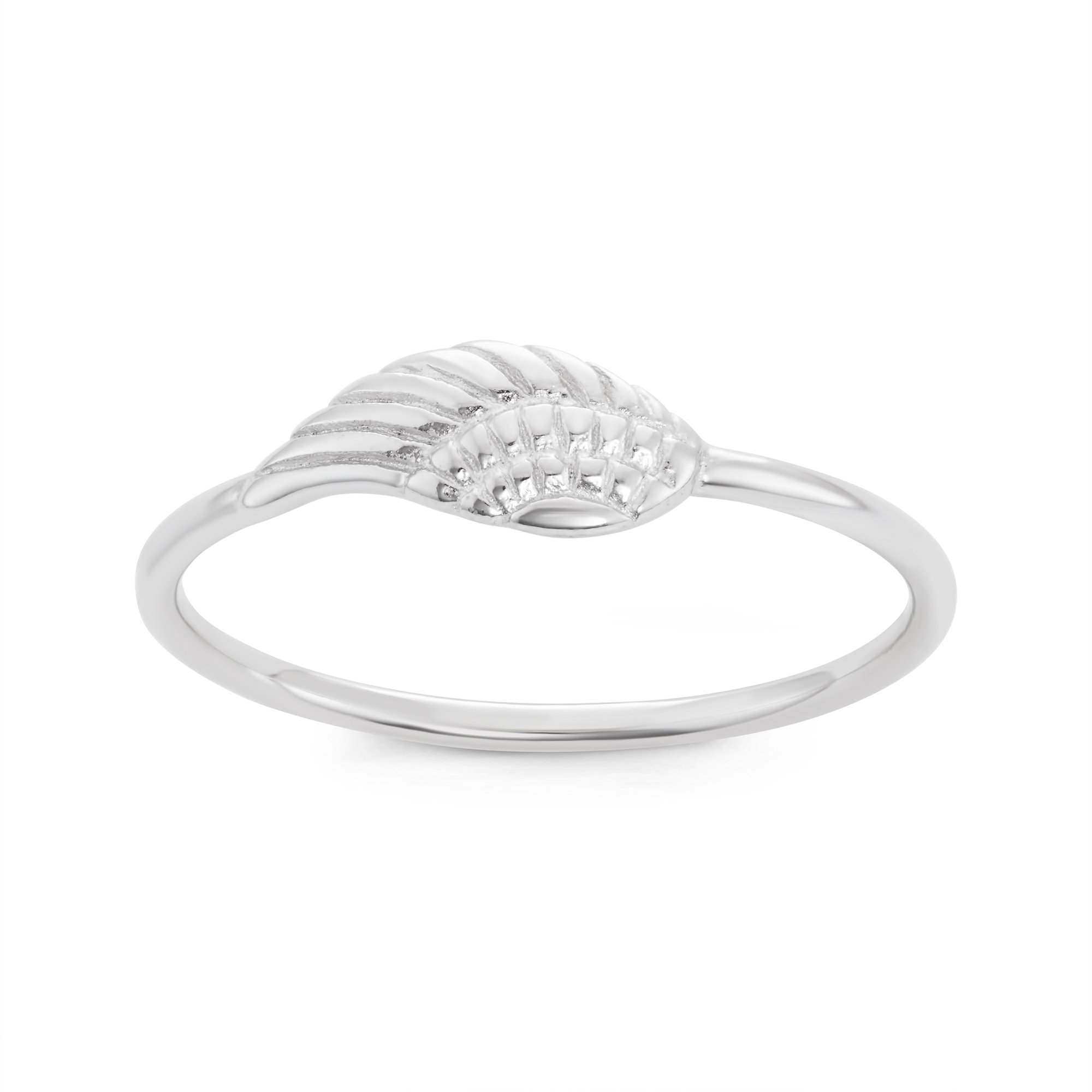 Beaux Bijoux Sterling Silver Angel Wing Ring (Size 7)