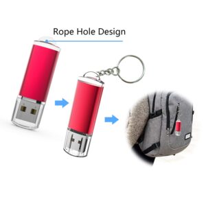 RAOYI 10PCS 4G USB Flash Drive USB 2.0 Memory Stick Thumb Drive Pen Drive Jump Drive-Red