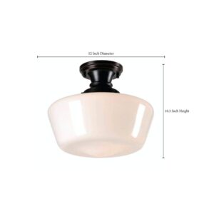 Kenroy Home 93660ORB Cambridge Flushs, Medium, Blackened Oil Rubbed Bronze