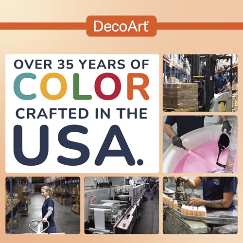 DecoArt Americana Acrylics Paint, Set of 18 Popular Colors, 2 fl oz Bottle (Pack of 18)