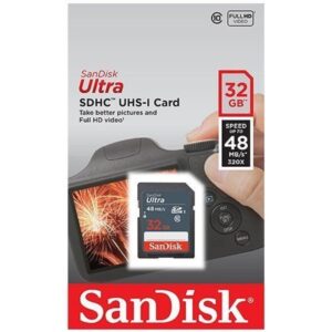 sandisk ultra 32gb class 10 sdhc uhs-1 memory card up to 48mb/s - sdsdunb-032g