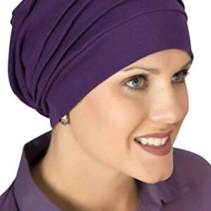 Slouchy Snood Hat - The Original 100% Cotton Slouchy Beanie - Denim