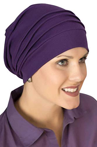 Slouchy Snood Hat - The Original 100% Cotton Slouchy Beanie - Denim