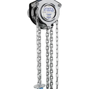 Tractel Manual Chain Hoist | 1/4 Ton - 500 lbs Capacity | 10 ft Steel Chain | Industrial-Grade Steel for Construction, Workshops, Garages | Tralift 56429