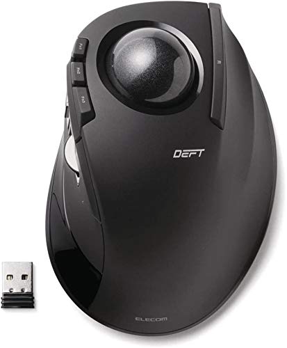 Elecom M-DT1DRBK Wireless 8-Button Tilt Mouse