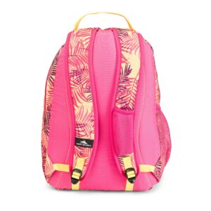 High Sierra Curve Backpack, Paradise/Flamingo/Sunburst, 18.5 x 12.5 x 8.5-Inch