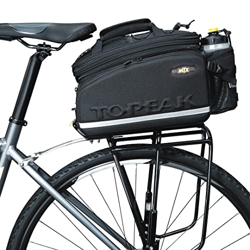 Topeak TT9648B Unisex Adult MTX DX Trunk Bag - Black, 36 x 21.5-29 x 25 cm/12.3 Litre