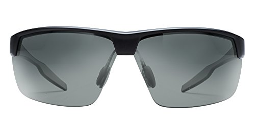 Native Eyewear Hardtop Ultra XP Polarized Rectangular Sunglasses, Matte Black/Grey, 71 mm