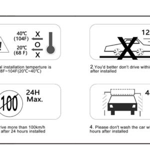 Mifeier 2pc in-Channel Front Sun/Rain Guard Window Visors Compatible with Ford Ranger 1993-2011 Wind Deflector 92083