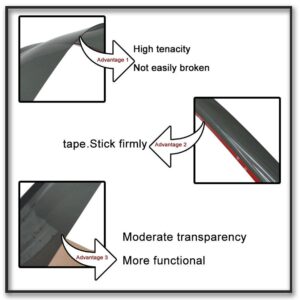 Mifeier 2pc in-Channel Front Sun/Rain Guard Window Visors Compatible with Ford Ranger 1993-2011 Wind Deflector 92083