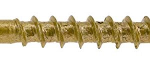 Power Pro 48605 Wood Screws, #8 x 1-1/4", Premium Outdoor Deck Screws, Rust Resistant, Epoxy Coated Bronze, 5lb Tub, 1215 pcs