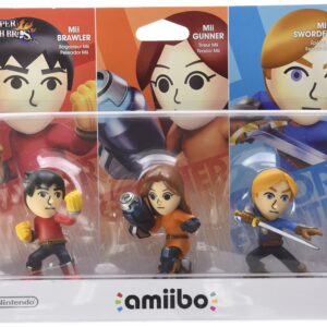 Mii 3-pack - Brawler, Gunner, Swordfighter amiibo (Super Smash Bros Series)