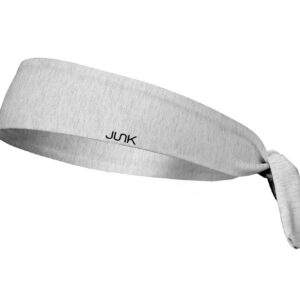 JUNK Brands unisex adult Flex Tie sports headbands, White, Regular Width US