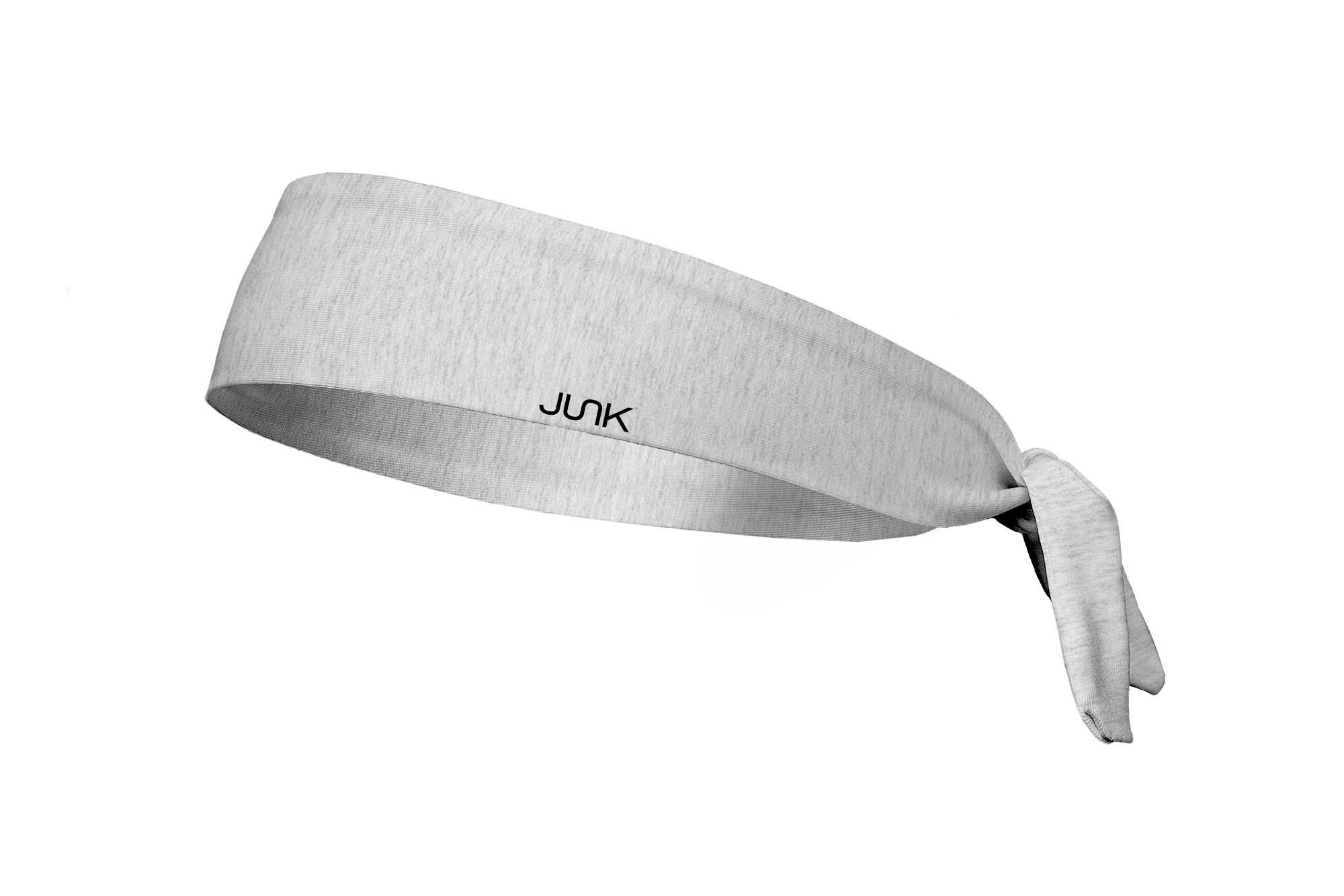 JUNK Brands unisex adult Flex Tie sports headbands, White, Regular Width US