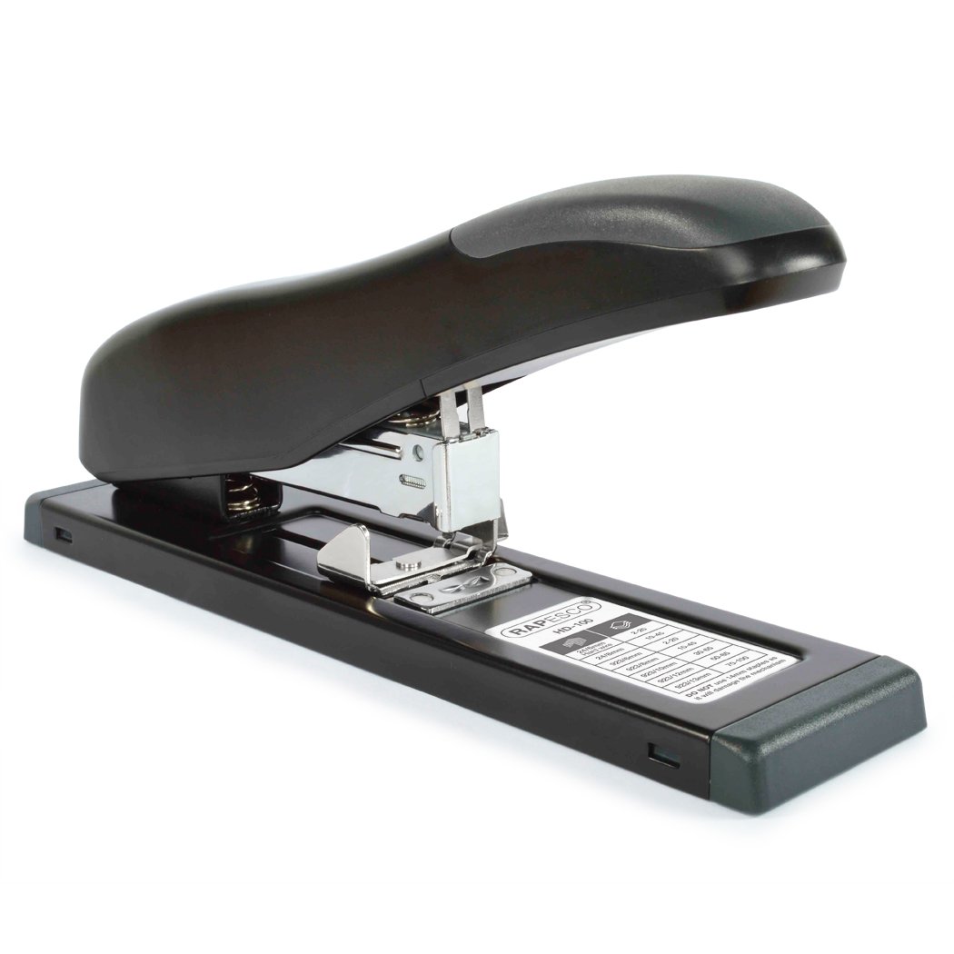 Rapesco HD-100 Stapler and 923/10mm Staple Set (1307), black with staples