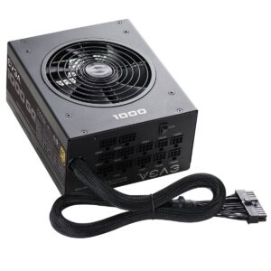 EVGA 210-GQ-1000-V1,1000 GQ, 80+ GOLD 1000W, Semi Modular, EVGA ECO Mode, 5 Year Warranty, Power Supply,Black