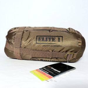 Snugpak Softie Elite 1 Sleeping Bag, 47 Degree, Expanda Panel System for Extra Space, Coyote