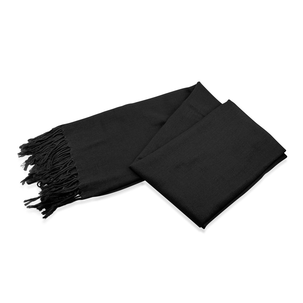 GEARONIC Soft Pashmina Scarf for Women Shawl Wrap Scarves Lady Women's Scarfs in Solid Colors- Black