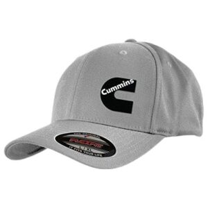 cummins diesel flexfit hats grey