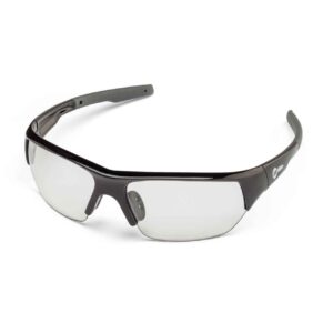 miller 272191 spatter safety glasses, clear lens, black frame