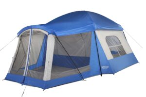 wenzel 8 person klondike tent, blue