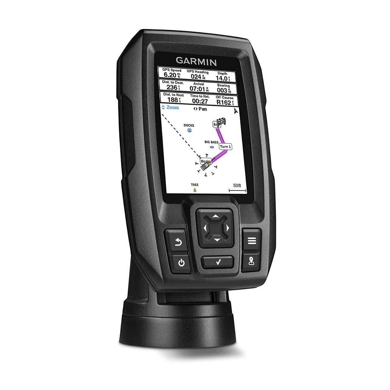 Garmin 010-01550-00 Striker 4 with Transducer, 3.5" GPS Fishfinder with Chirp