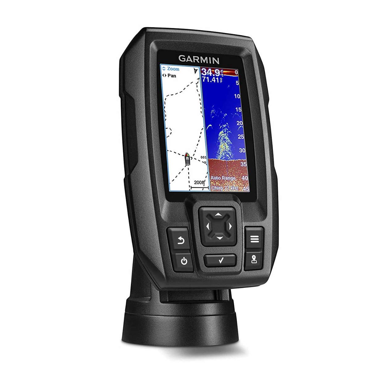 Garmin 010-01550-00 Striker 4 with Transducer, 3.5" GPS Fishfinder with Chirp