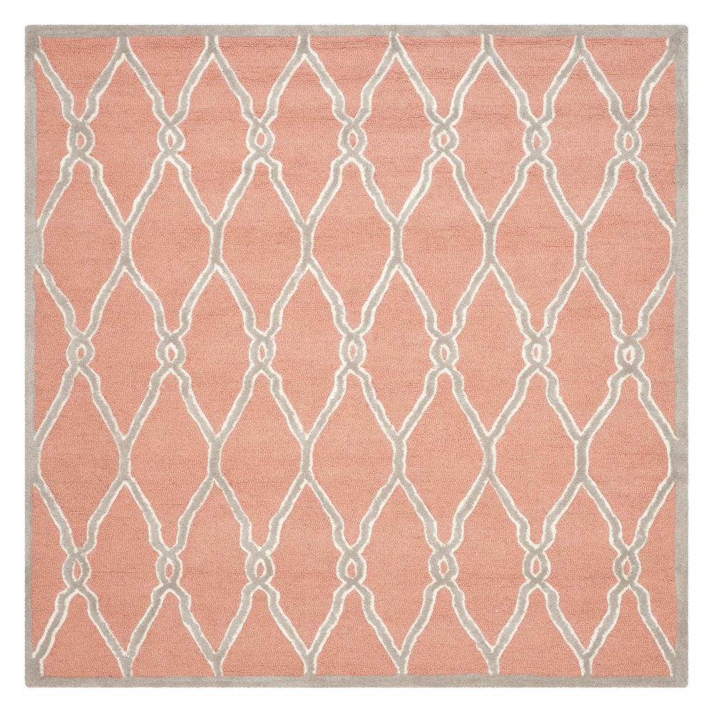 SAFAVIEH Cambridge Collection Area Rug - 6' x 9', Coral & Ivory, Handmade Moroccan Wool, Ideal for High Traffic Areas in Living Room, Bedroom (CAM352W)